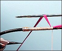 Using the bodkin or dubbing needle