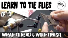 Video thumb for Fly Tying Class Part #1: Hook Mounting, Attaching Thread & Whip Finishing
